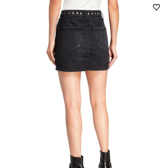 NWT Current/Elliott The 7-Pocket Studded Mini Skirt Size 25 - Picture 7 of 12